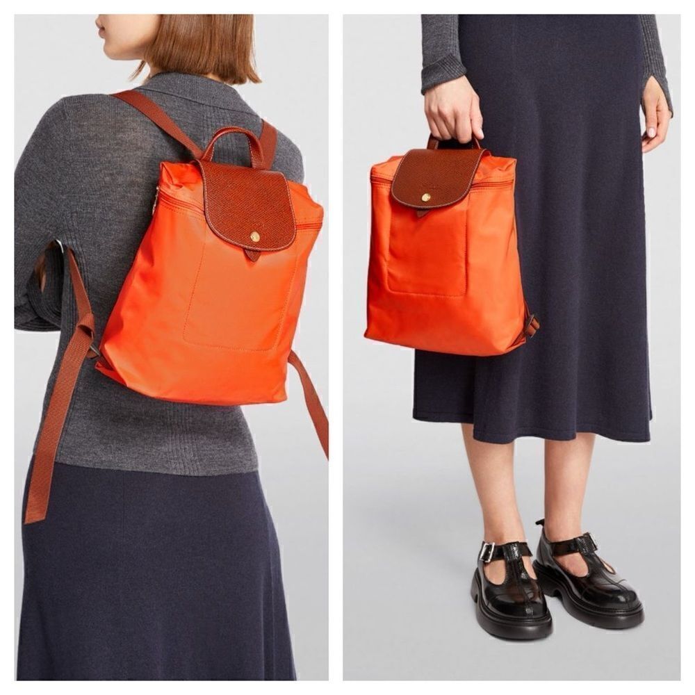 Longchap Le Pliage Medium Backpack Orange